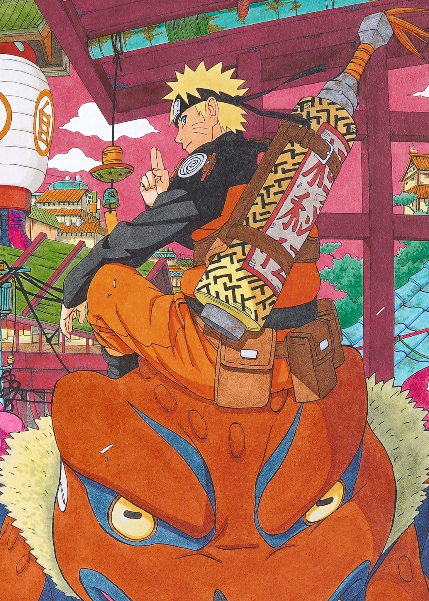 Naruto Limited Print — The New Sage Generation (Naruto & Gamakichi)