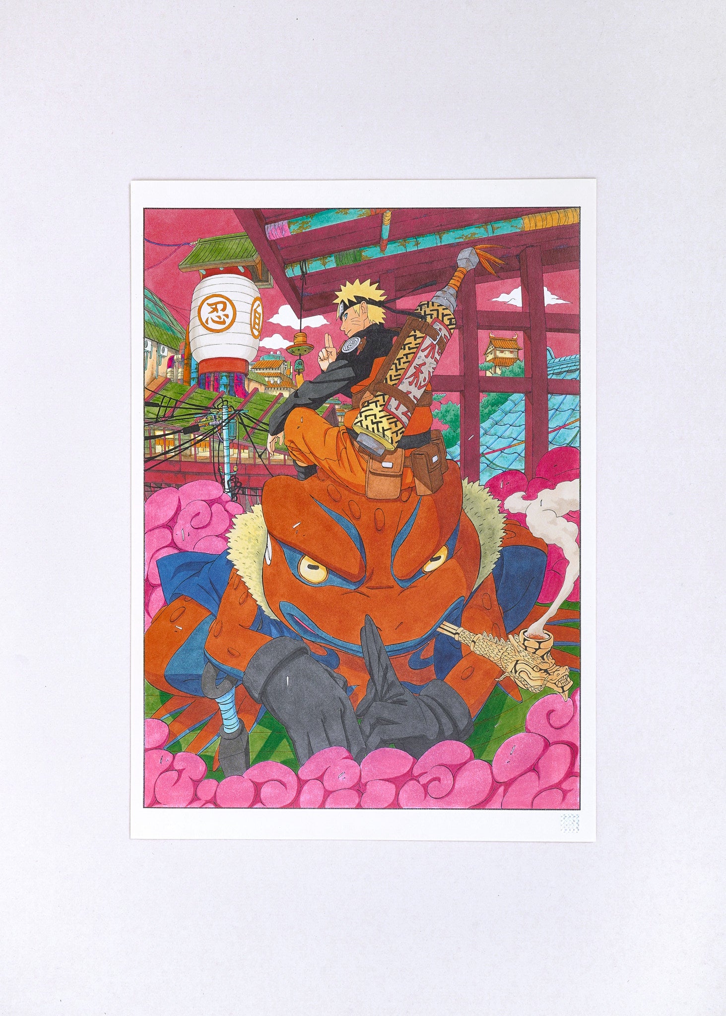 Naruto Limited Print — The New Sage Generation (Naruto & Gamakichi)