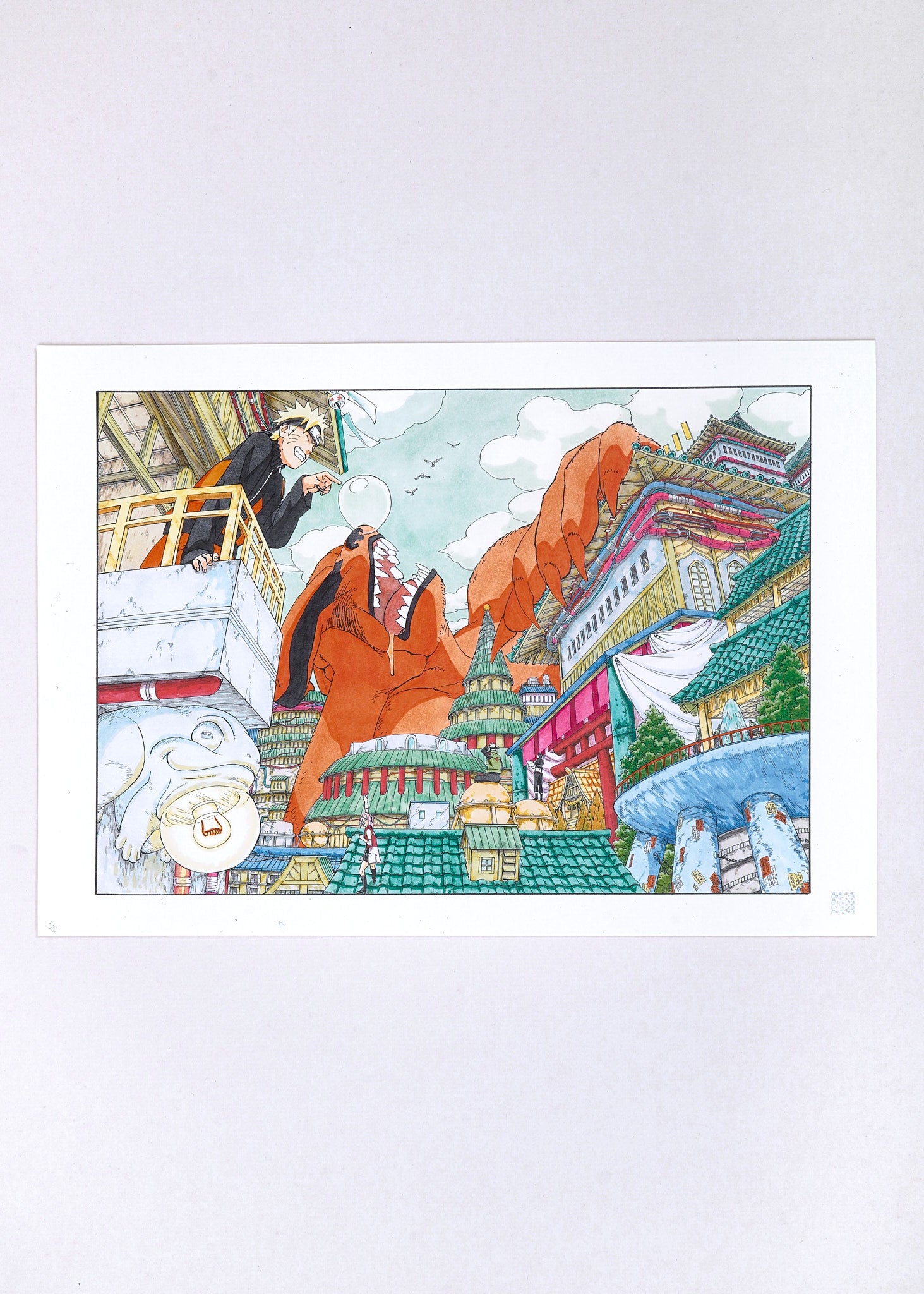 Naruto Limited Print — A Nap in Konoha (Naruto & Kurama)