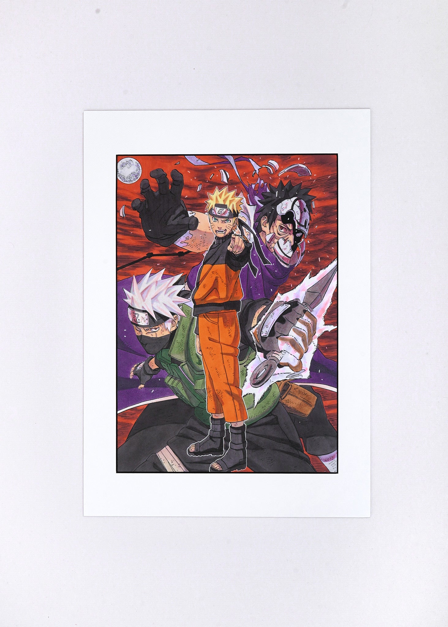 Naruto Artcut — (Naruto, Obito & Kakashi) 005