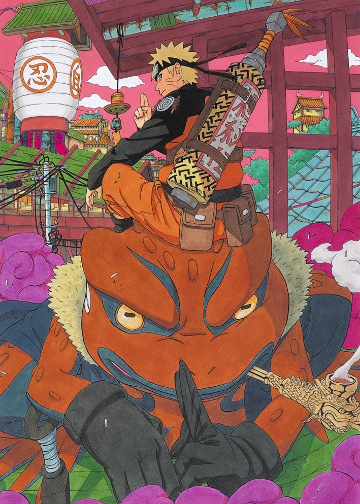 Naruto Artcut — (Naruto & Gamakichi) 014