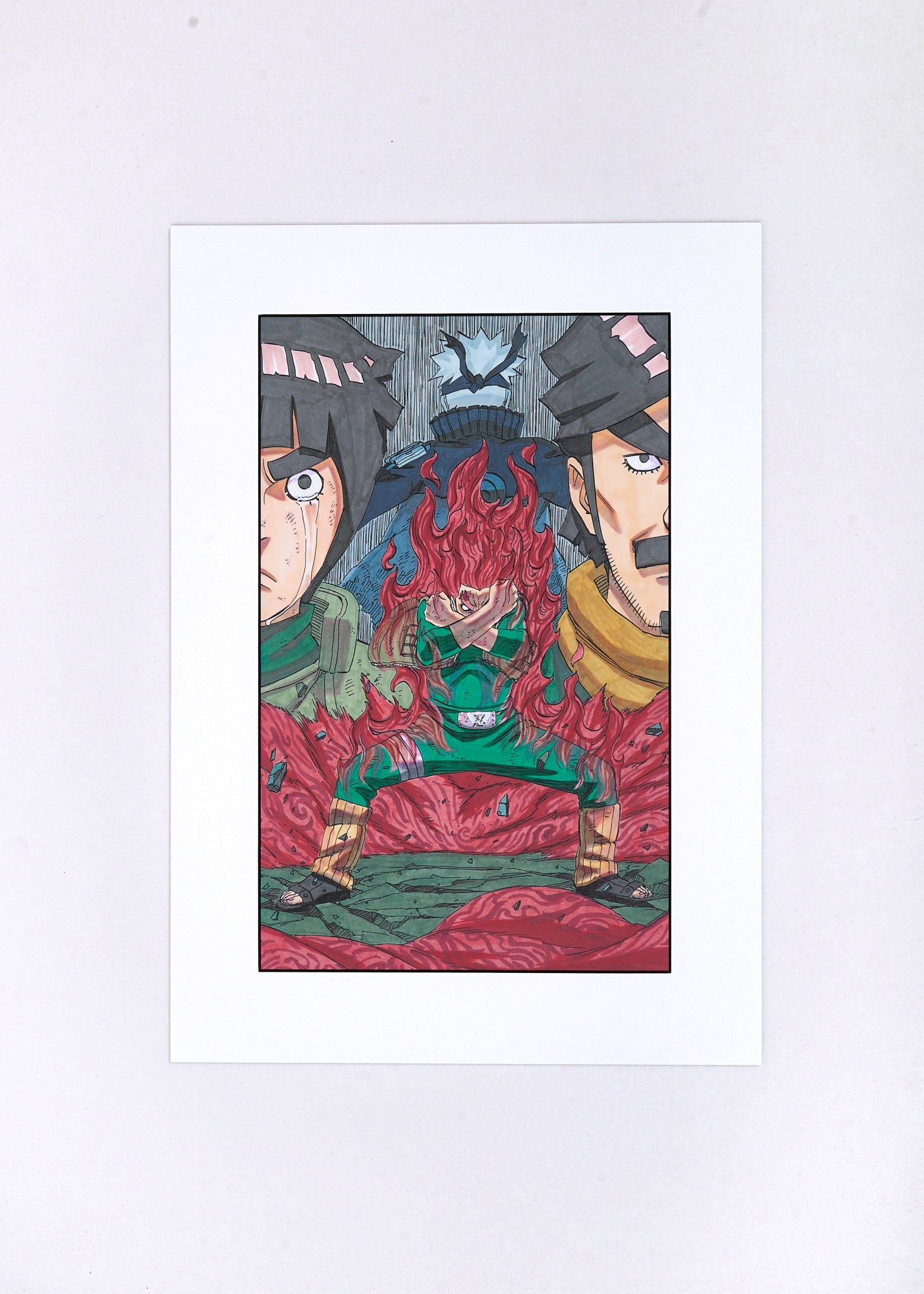 Naruto Artcut — (Might Guy, Rock Lee & Might Dai) 015