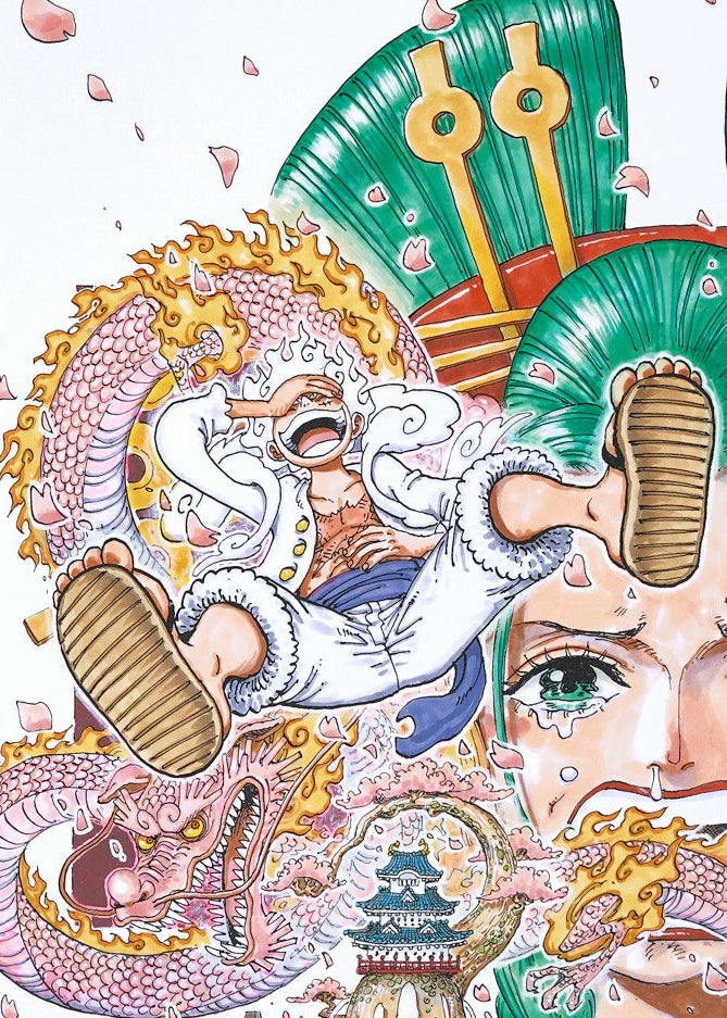 One Piece Artcut — (Luffy, Hiyori & Momonosuke) 095